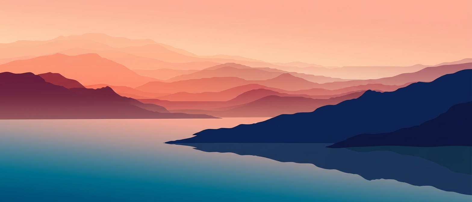 Okanagan sunset over the lake